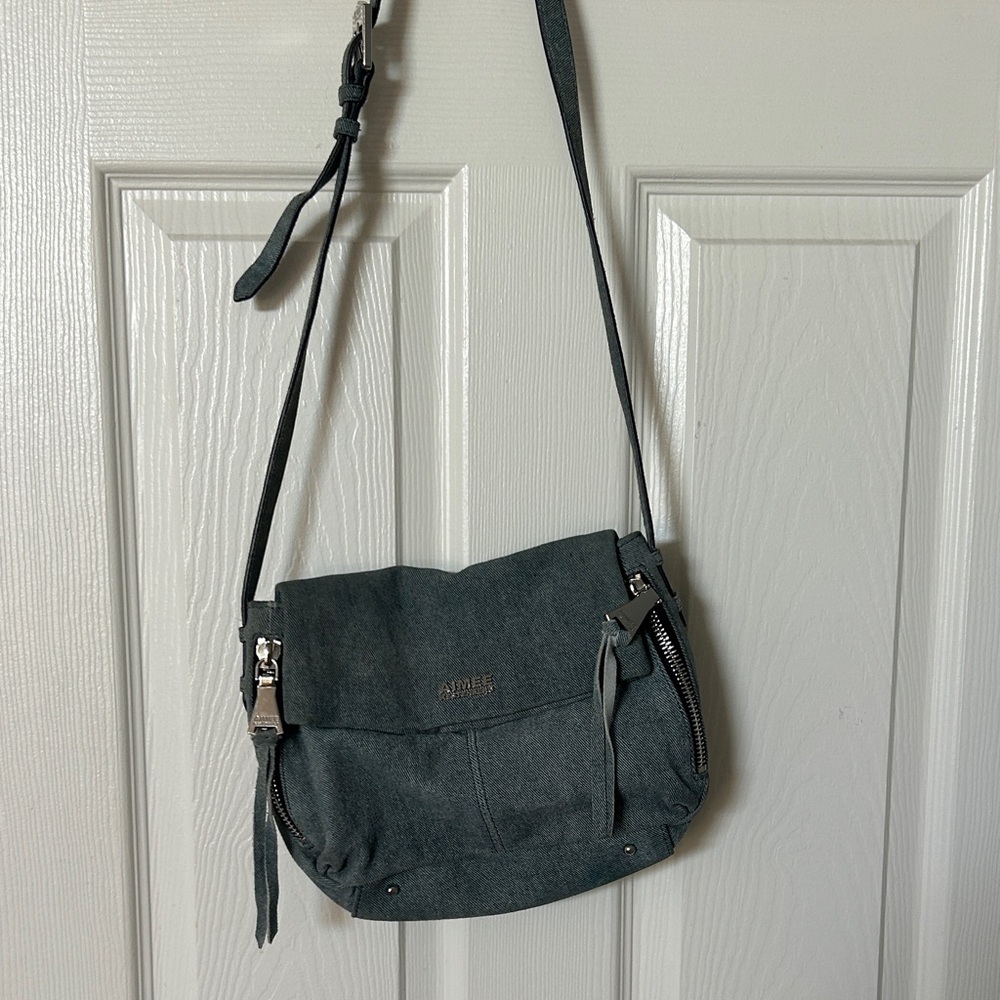 Aimee Kestenberg Blue Denim Crossbody Bag
